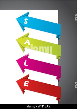 Origami tag designs Stock Vector