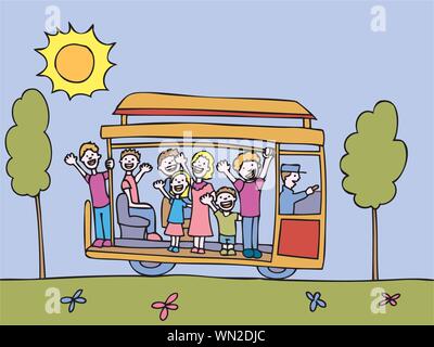 Trolley Stock Vector