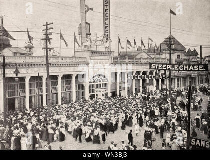 Steeplechase Park, Coney Island, circa 1904 Stock Photo