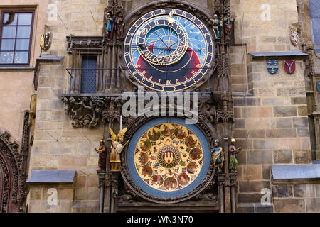 The Astronomical Clock in Prague, Czech Republic Stock Photo