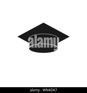 graduate cap Icon isolated on white background Stock Vector