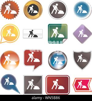 Construction Icon Set Stock Vector