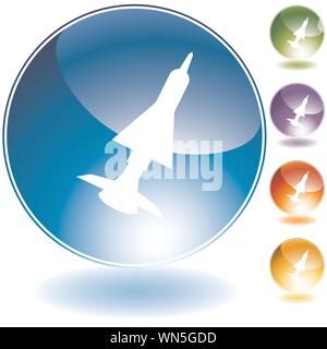 Missile icon set, rocket, weapon, war flat design vector illustration ...