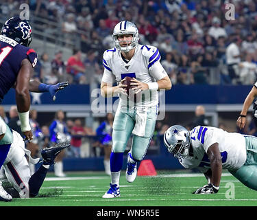 August 24th, 2019:.Dallas Cowboys quarterback Cooper Rush (7) in action.during an NFL football game between the Houston Texans and Dallas Cowboys at AT&T Stadium in Arlington, Texas. Manny Flores/CSM Stock Photo