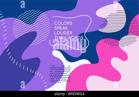 Bright colorful background - modern vector abstract composition Stock Vector