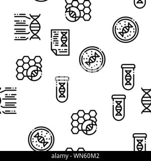 Biomaterials Seamless Pattern Vector Stock Vector