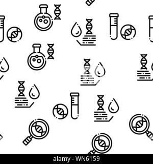 Biomaterials Seamless Pattern Vector Stock Vector