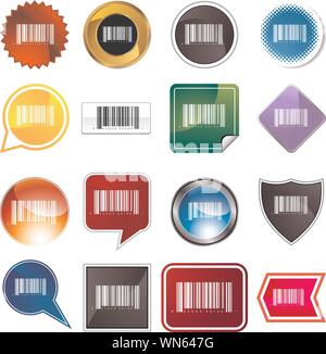 Barcode Label Set Stock Vector