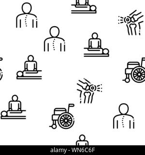 Orthopedic Seamless Pattern Vector Stock Vector