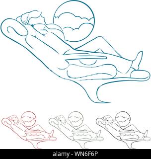 First Class Airline Passenger Stock Vector