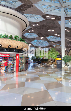 Heydar Aliyev International airport interior, Baku, Azerbaijan Stock Photo