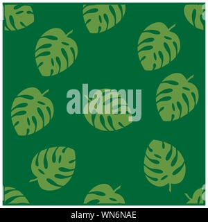 seamless patern a leaf simple and soft colors Stock Vector