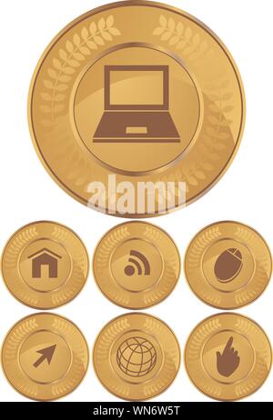 Web Icons Stock Vector