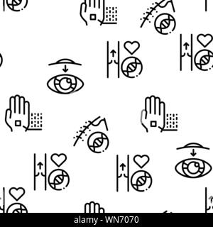 Biomaterials Seamless Pattern Vector Stock Vector