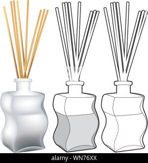 Incense Set Stock Vector