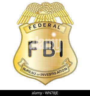 FBI Badge Stock Vector