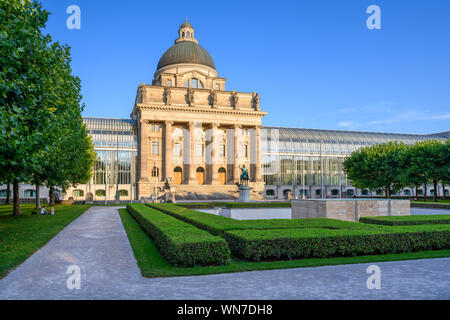 The building of Bavarian State Chancellery is the official residence of the Prime Minister of Bavaria, and was completed in 1993. Stock Photo