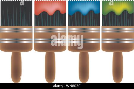 Paintbrush Set Stock Vector