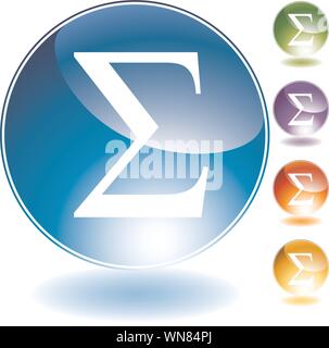 Greek Sigma Stock Vector