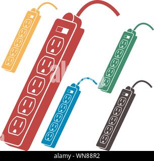 Set of Power Protectors Stock Vector