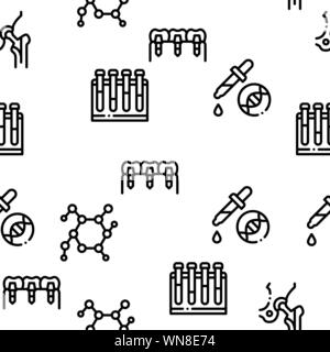 Biomaterials Seamless Pattern Vector Stock Vector