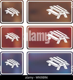 picnic table vector illustration Stock Vector Image & Art - Alamy
