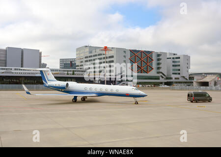 ZURICH, SWITZERLAND - CIRCA OCTOBER, 2018: an aircraft at Zurich International Airport. Stock Photo