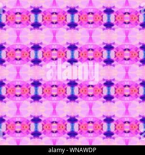 seamless geometric pattern with plum, dark slate blue and orchid colors. repeating background illustration can be used for wallpaper, cards or textile Stock Photo
