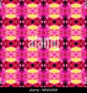 abstract seamless pattern with moderate pink, very dark pink and khaki colors. repeating background illustration can be used for fashion textile desig Stock Photo