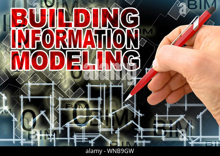 Building Information Modeling (BIM) - A new way of designing Stock Photo