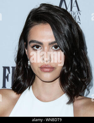 New York City, United States. 05th Sep, 2019. MANHATTAN, NEW YORK CITY, NEW YORK, USA - SEPTEMBER 05: Model Amelia Gray Hamlin wearing Herve Leger arrives at Daily Front Row's 2019 Fashion Media Awards held at The Rainbow Room at the Rockefeller Center on September 5, 2019 in Manhattan, New York City, New York, United States. (Photo by Xavier Collin/Image Press Agency) Credit: Image Press Agency/Alamy Live News Stock Photo