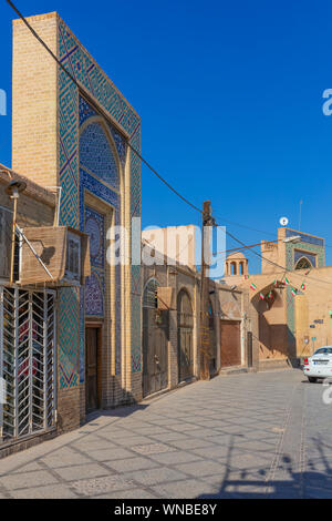 Street in old town, Yazd, Yazd Province, Iran Stock Photo