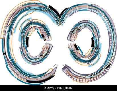 font illustration symbol Stock Vector