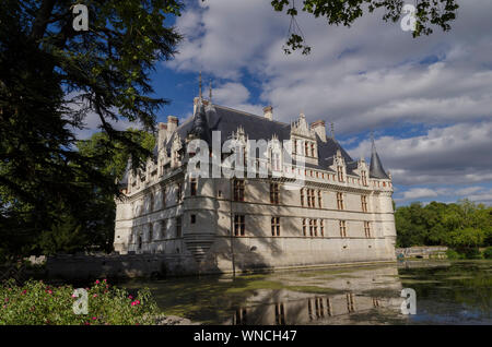 Chateau du Azay le Rideau Stock Photo