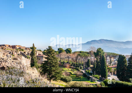 Pompeii, the best preserved archaeological site in the world, Italy. Stock Photo