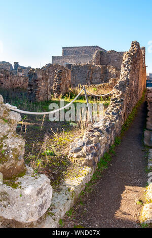 Pompeii, the best preserved archaeological site in the world, Italy. Stock Photo