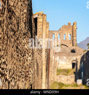 Pompeii, the best preserved archaeological site in the world, Italy. Stock Photo