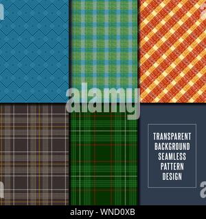 Transparent Seamless Pattern swatch Design Stock Vector