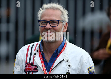 Monza, Italy. 06th Sep, 2019. Monza, Italy. 6th September. Formula 1 Gran Prix of Italy. Jaques Villeneuve n the paddock during the F1 Grand Prix of Italy Credit: Marco Canoniero/Alamy Live News Stock Photo
