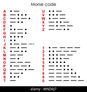 International Morse Code letters . Template for your design Stock Vector