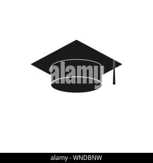 graduate cap Icon isolated on white background Stock Vector
