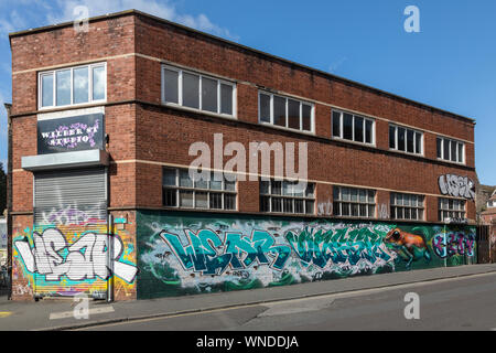 Graffiti Street artwork - Wilder Street, Bristol City centre, UK Stock Photo