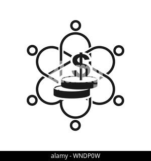 Commitment Teamwork Together Business Black Logo Illustration Vector Stock Vector