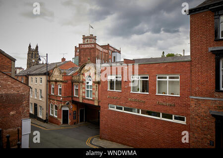 Stockport family-run, regional brewery, founded in 1849 Robinsons Brewery Lower Hillgate Stock Photo