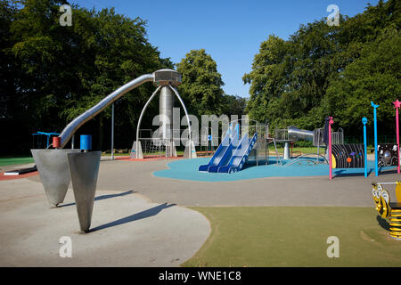 A modern playground Heaton Park Northern play area in the north manchester park Stock Photo