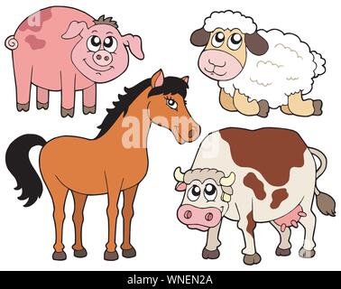 Country animals collection 2 Stock Vector