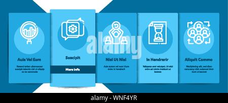 Scrum Agile Elements Vector Onboarding Stock Vector
