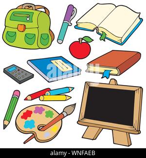 Back to school collection 1 Stock Vector