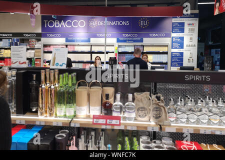 krakow airport duty free tobacco prices Tobacco on sale at Krakow Airport on September 4th 2019 Stock Photo