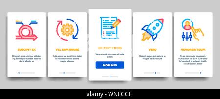Scrum Agile Elements Vector Onboarding Stock Vector